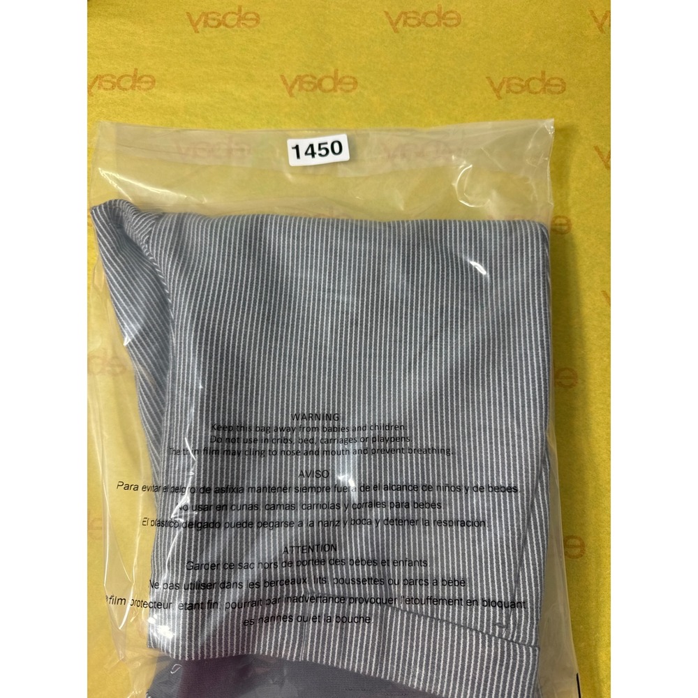 J. Jill Essential Slim Ankle Pants Women 10 Petite Black White Stripe Excellent - Picture 12 of 12